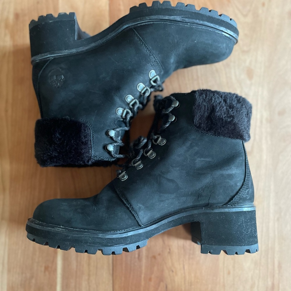 Timberland Kinsley Hiker Boot EUC US 10 EU 41.5- 2” Heel